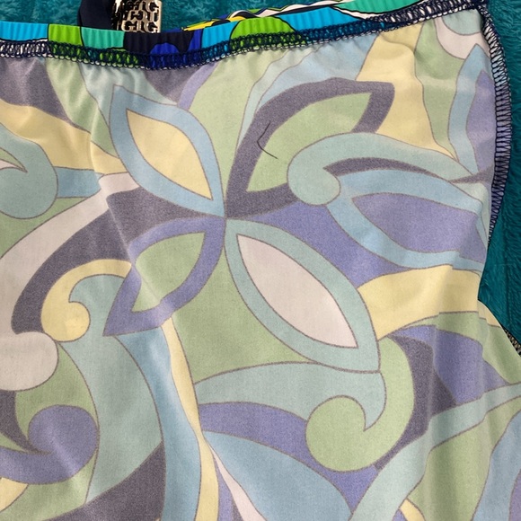 Tara Grinna mod print ( Pucci like) bathing suit top size 38/medium - Picture 10 of 11